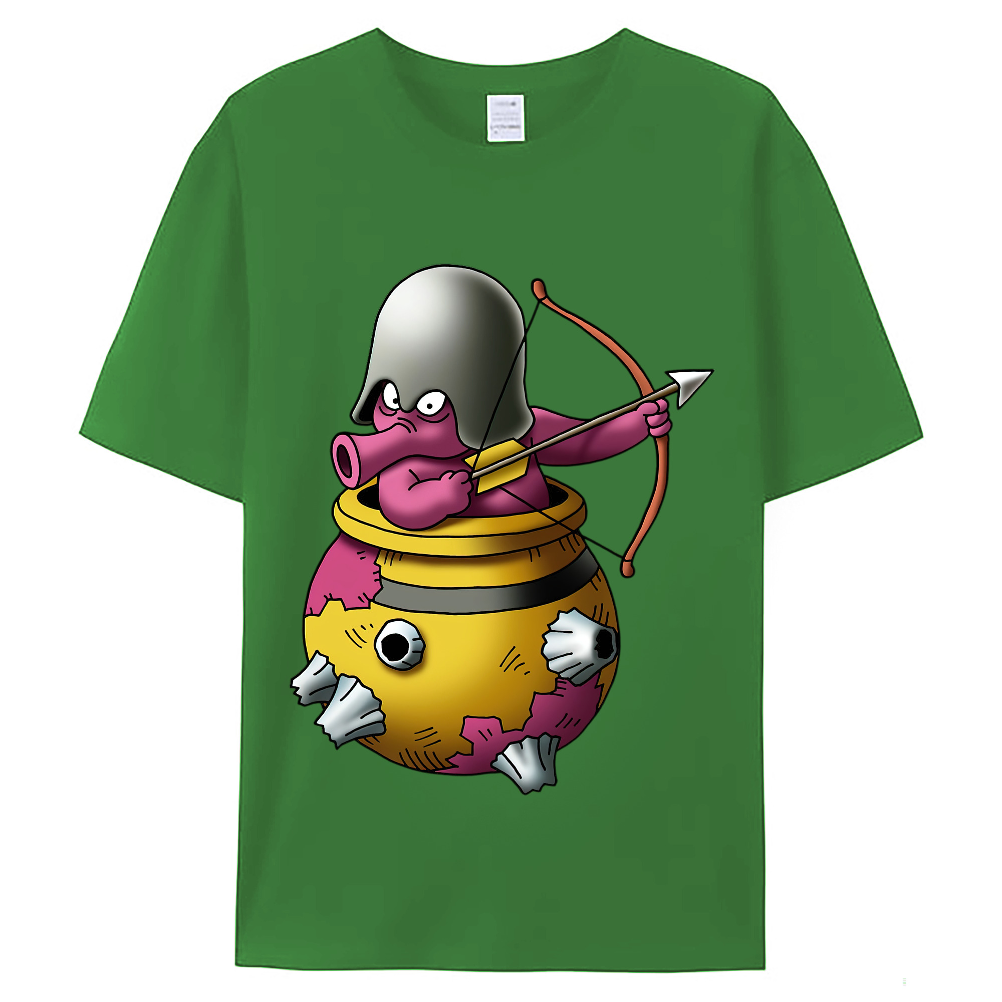 （画像用） ドラゴンクエスト Doragon Kuesuto Dragon Quest レディースカジュアルプリントTシャツ（綿100％）